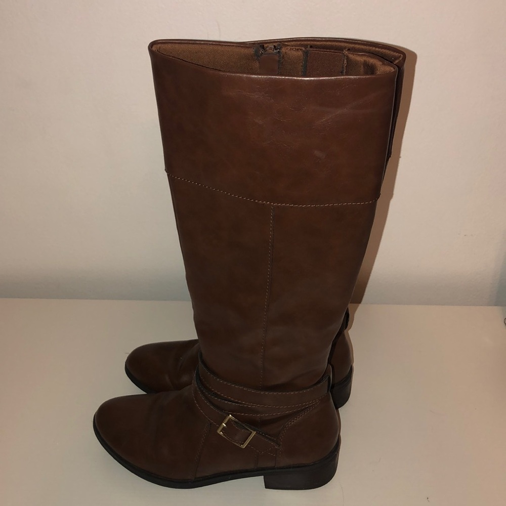 brown calf boots